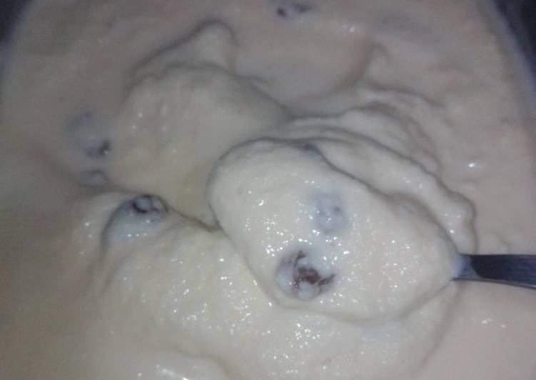 Helado de ron con pasas en MC