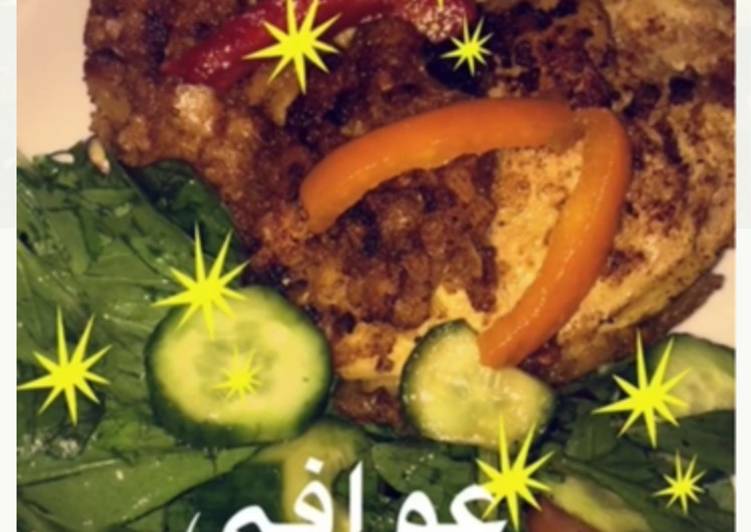 بفتيك الدجاج بالدريتوز والبسكويت المالح