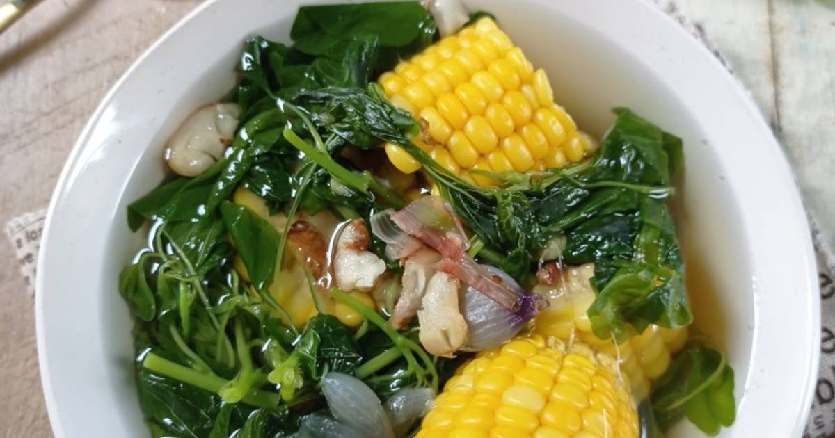 Resep Sayur Bening Bayam Jagung Oleh Mama Queen Cookpad