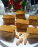 Russian honey cake medovik
