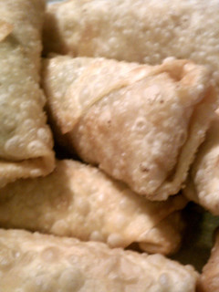A picture of Krystals Seafood Egg Rolls.