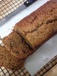 Foto resep Eggless Banana Cake (moist)