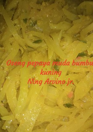 Foto resep Oseng pepaya muda bumbu kuning