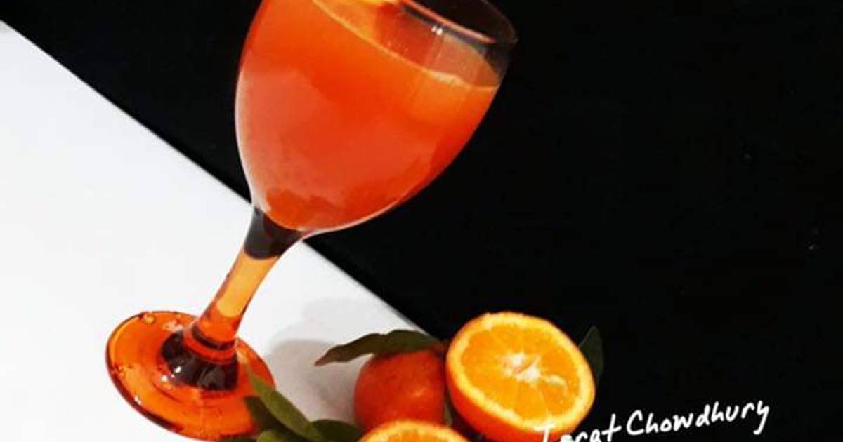 Israt Chowdhury দ্বারা অরেঞ্জ জ্যুস (orange juice recipe in Bengali