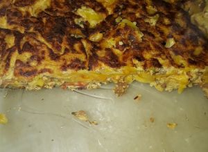 Una foto de Tortilla con los fideos con Tuco de ayer 🤗