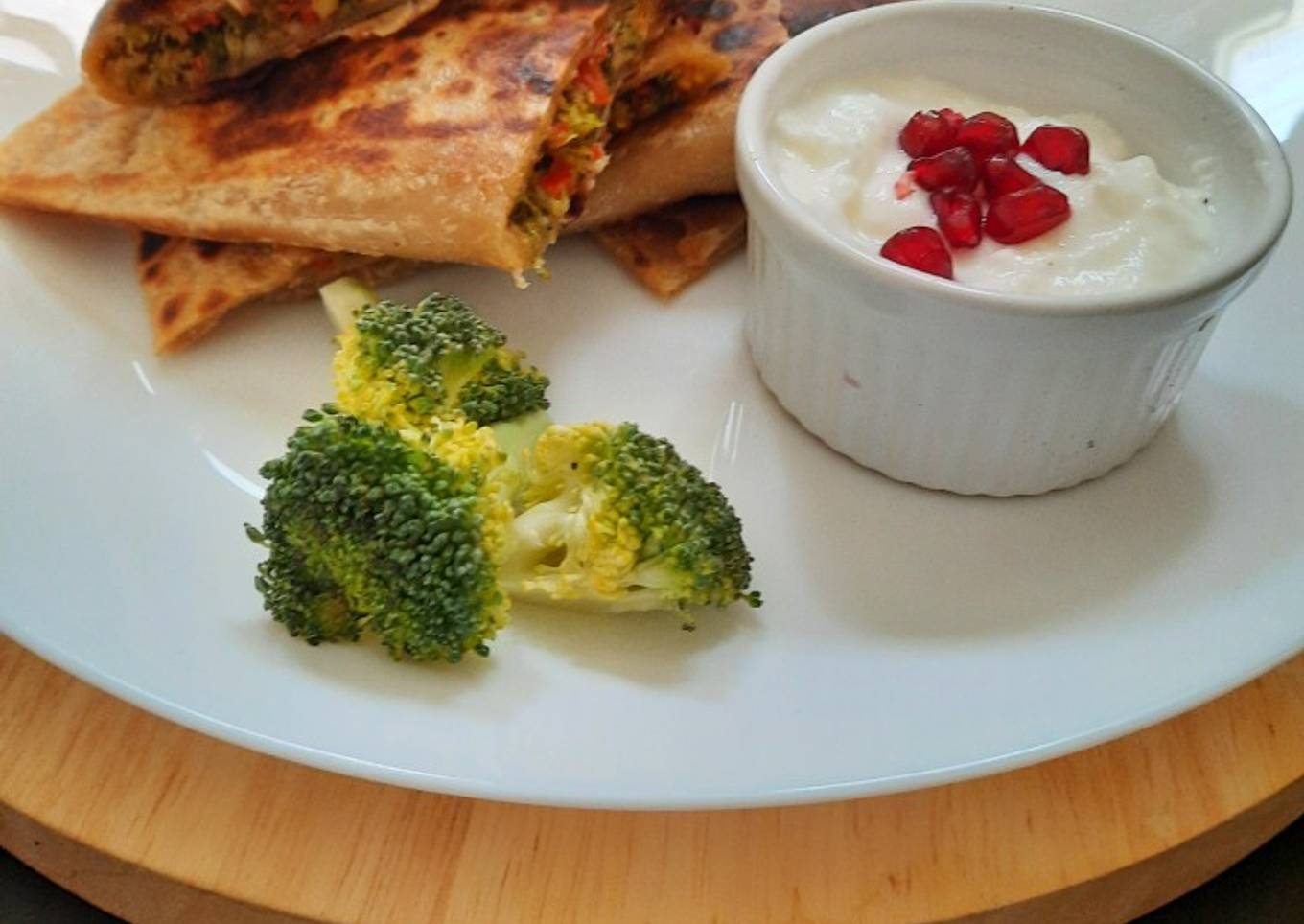 Broccoli Cheese Paratha