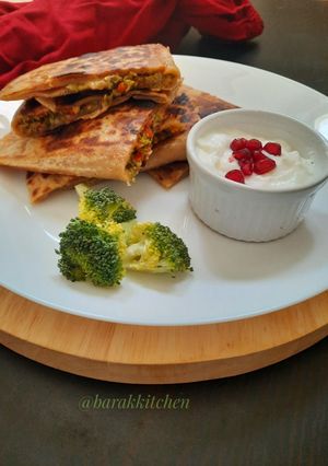 A picture of Broccoli Cheese Paratha.