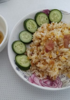 Hình của món Cơm chiên đơn giản giòn rụm/ Cơm Chiên Hải Sản.