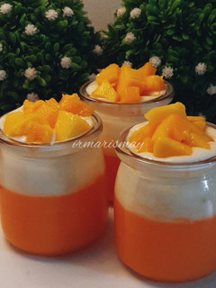 Foto resep 337. Mango Cream Cheese Pudding