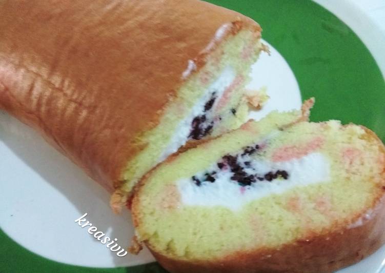 Bolu gulung mudah dan praktis