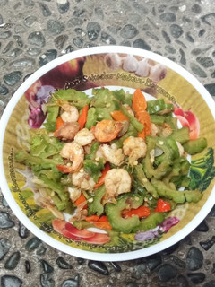 Foto resep Tumis udang pare