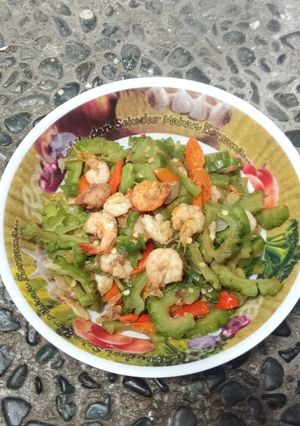 Foto resep Tumis udang pare