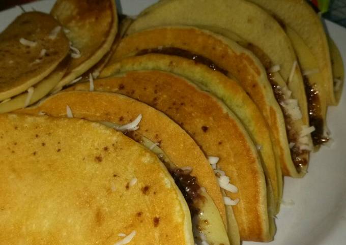 Langkah Mudah Memasak Resep Pancake teplon lipat