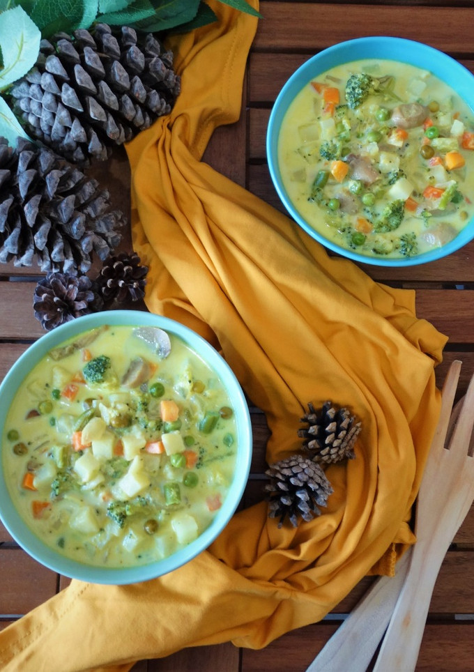 Una foto de Sopa de verduras