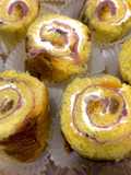 Panettone Roll with Mascarpone and Prosciutto