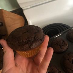 A picture of Moist and amazing chocolate cupcakes!.
