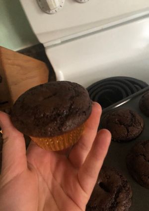 A picture of Moist and amazing chocolate cupcakes!.