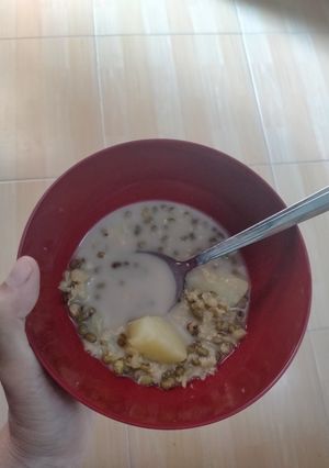 Foto resep Kolak kacang hijau+ubi jalar fiber creme (metode 5.30.7.20)