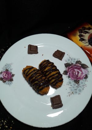 Foto resep Pisang kriuk saus coklat