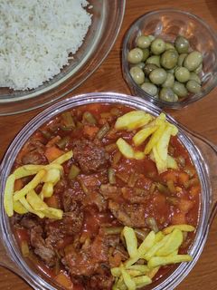 عکسی از دستور خورشت لوبیا سبز