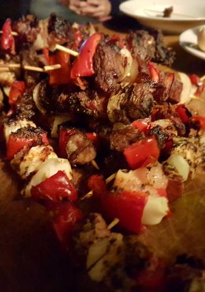 Una foto de Brochettas