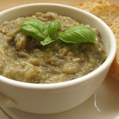 Vickys Aubergine (Eggplant) Spread / Baba Ganoush GF DF EF SF NF A picture of Vickys Aubergine (Eggplant) Spread / Baba Ganoush GF DF EF SF NF.