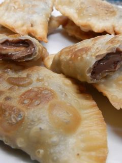 Una foto de Empanadillas de nutella y plátano