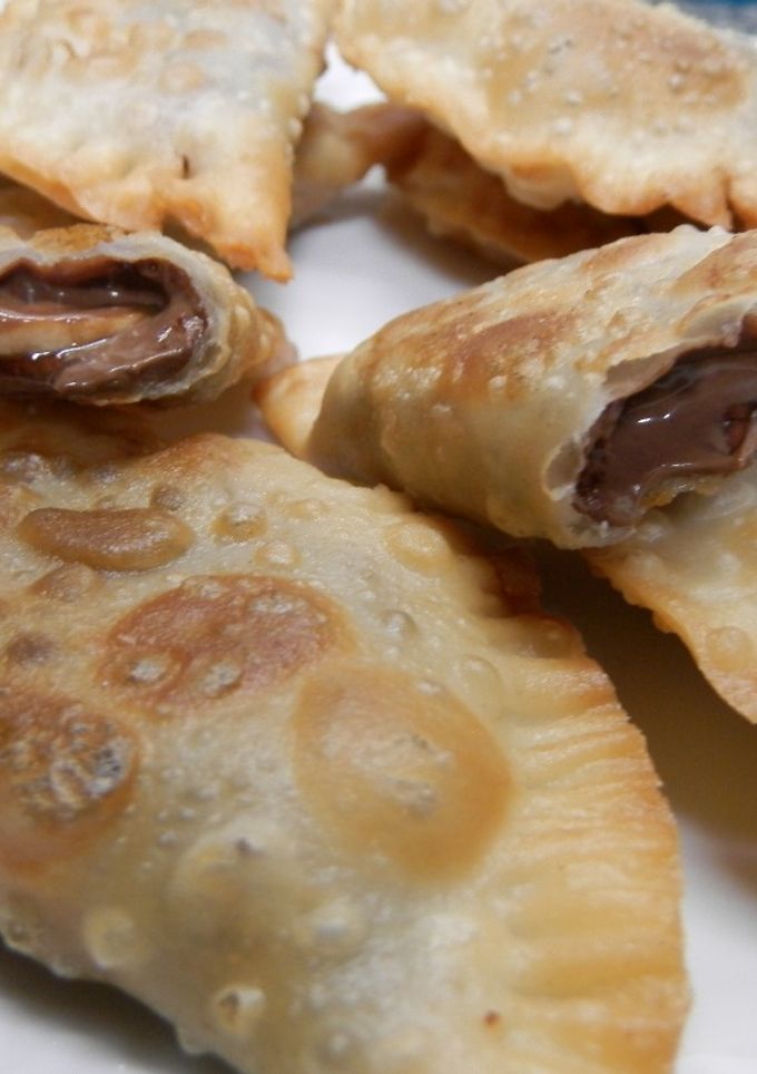 Una foto de Empanadillas de nutella y plátano