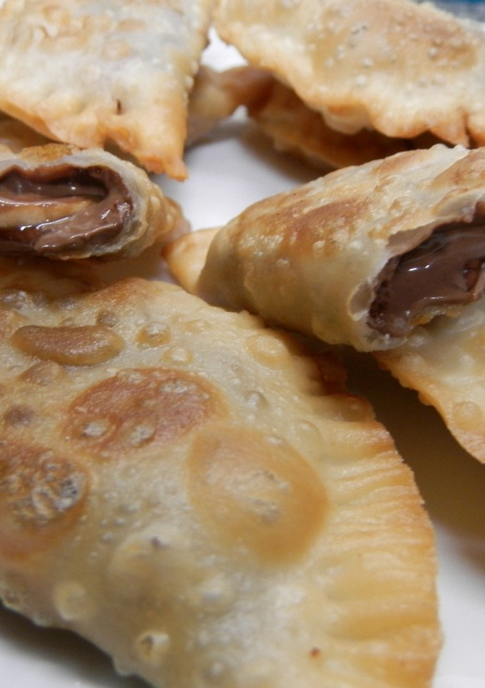 Una foto de Empanadillas de nutella y plátano