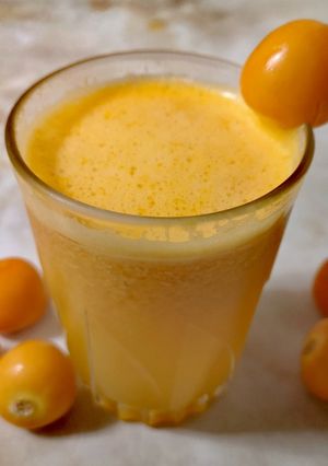 Una foto de Jugo de aguaymanto