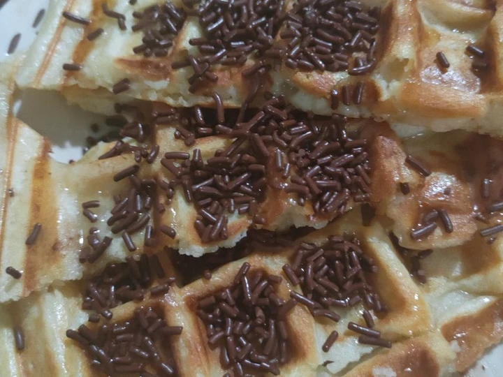 Langkah Gampang Membikin Resep  Crispy Waffle yang Bikin Ngiler, Bikin Ketagihan