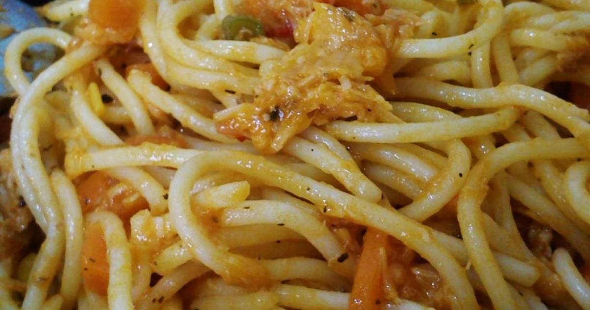 Como hacer espaguetis con atún