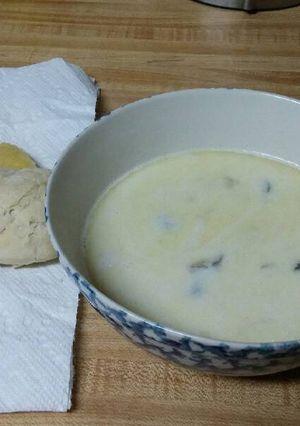 A picture of Super Easy, Super Quick 3 Ingredient Oyster Stew.