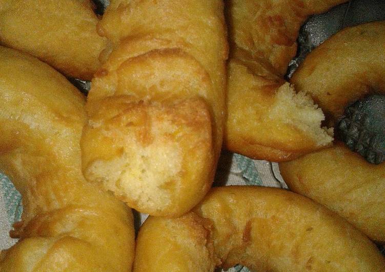 resep cara mengolah Donat Telo (Ubi Jalar) Super Simple