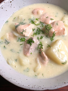 A picture of Salmon & Potato Milk Soup.