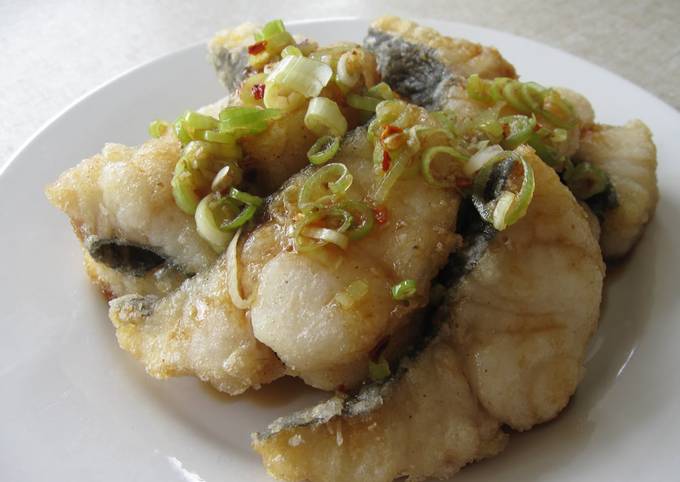 Whiting/Blue Grenadier with Spicy Ponzu Sauce