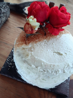 Una foto de Tarta con sabor a fresa