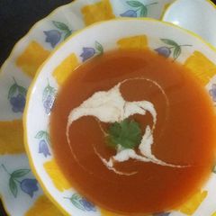 Tomato soup A picture of Tomato soup.