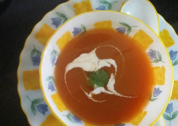 Steps to Prepare Super Quick Homemade Tomato soup