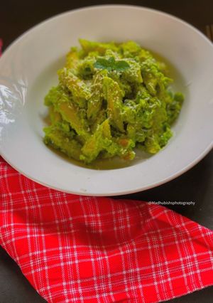 A picture of Green Peas Pasta.