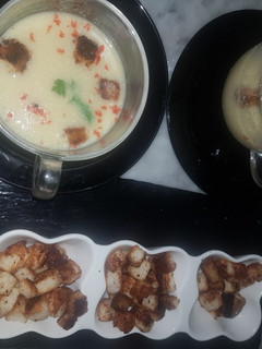 صورة لوصفة شوربة بيضاء بكريمة