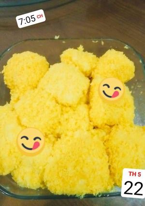 Hình của món Bánh sữa tuơi chiên.