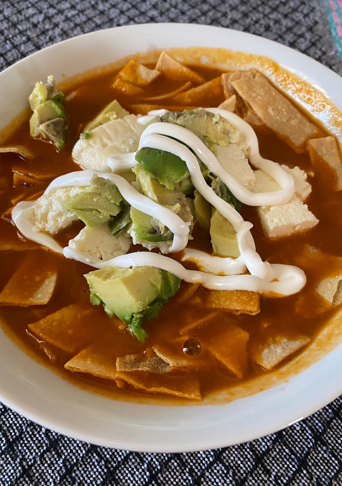 Una foto de Sopa de Tortilla