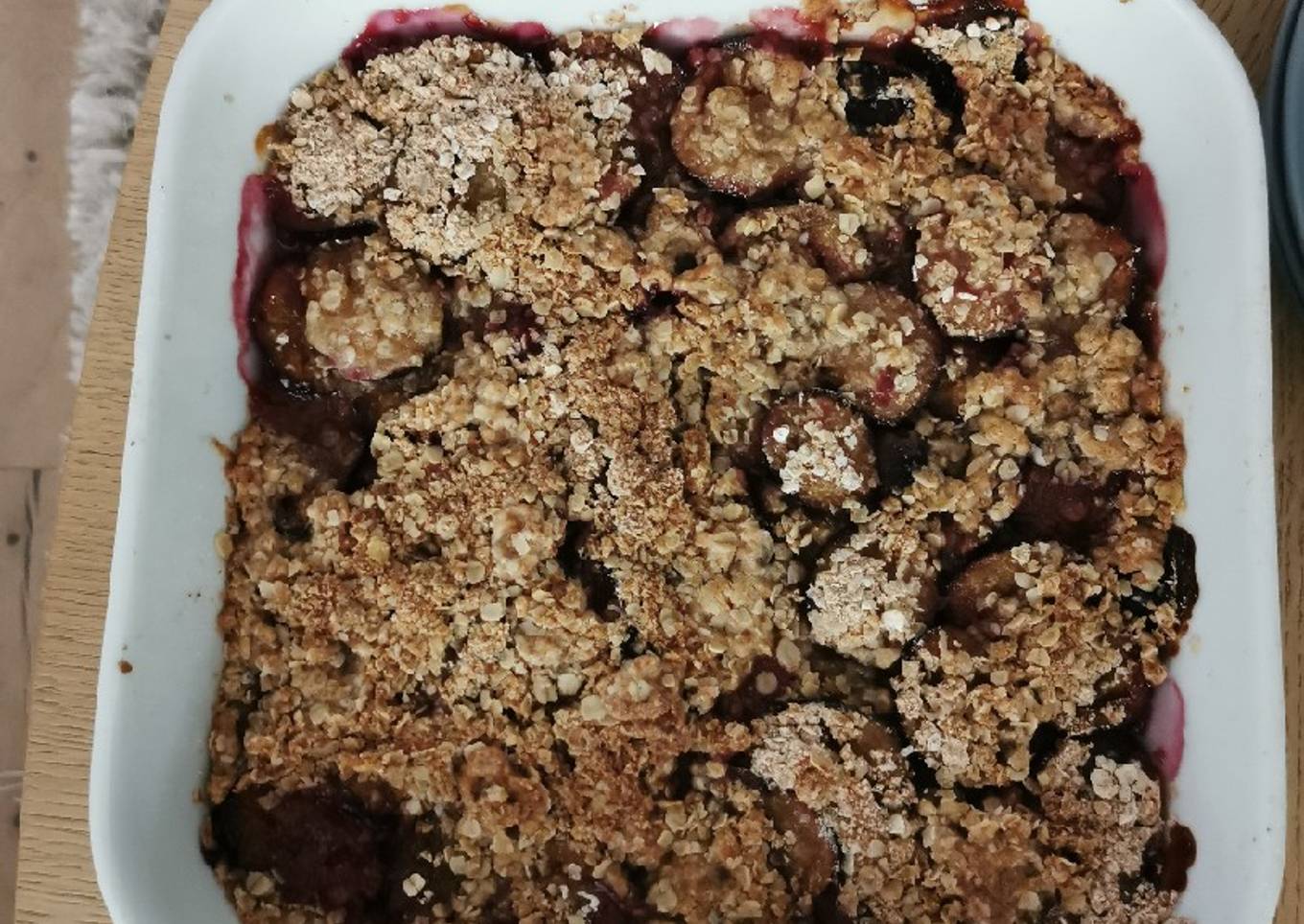Crumble aux quetsches