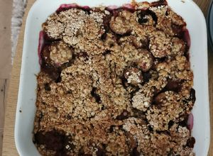 Une photo de Crumble aux quetsches