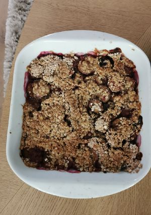 Une photo de Crumble aux quetsches