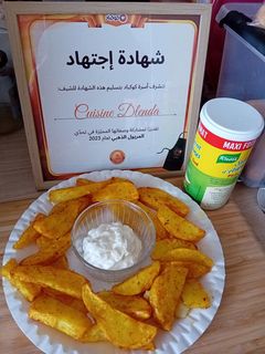 صورة لوصفة بطاطا محمرة