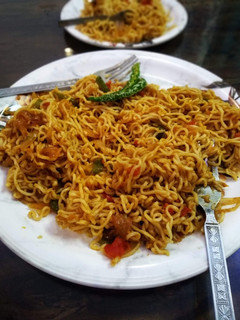 A picture of Maggi in noodles style.
