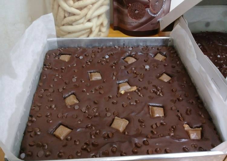 Cara Gampang Membuat Chewy brownies ala erlina lim, Enak
