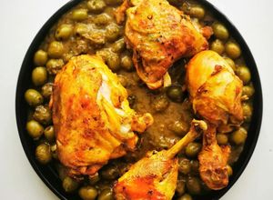 Une photo de Poulet aux olives au cookeo